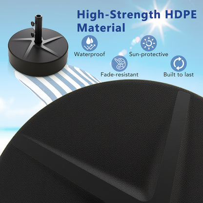 Patio Umbrella Base, 88LBS Capacity, Water And Sand Fillable, Black Outdoor Umbrella Bases at Gallery Canada