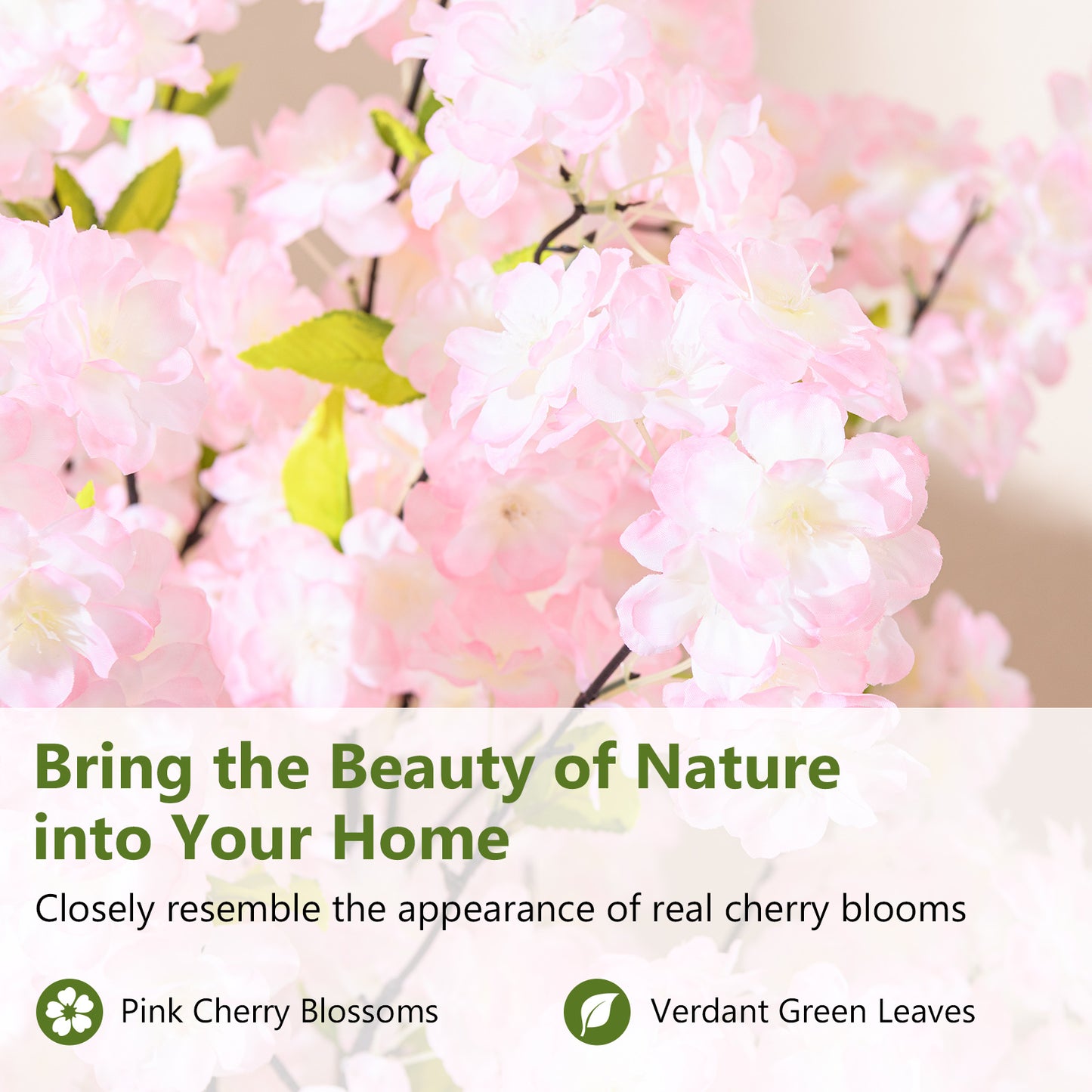 5 FT Artificial Cherry Blossom Tree, 2 Pack, Pink Faux Plants at Gallery Canada