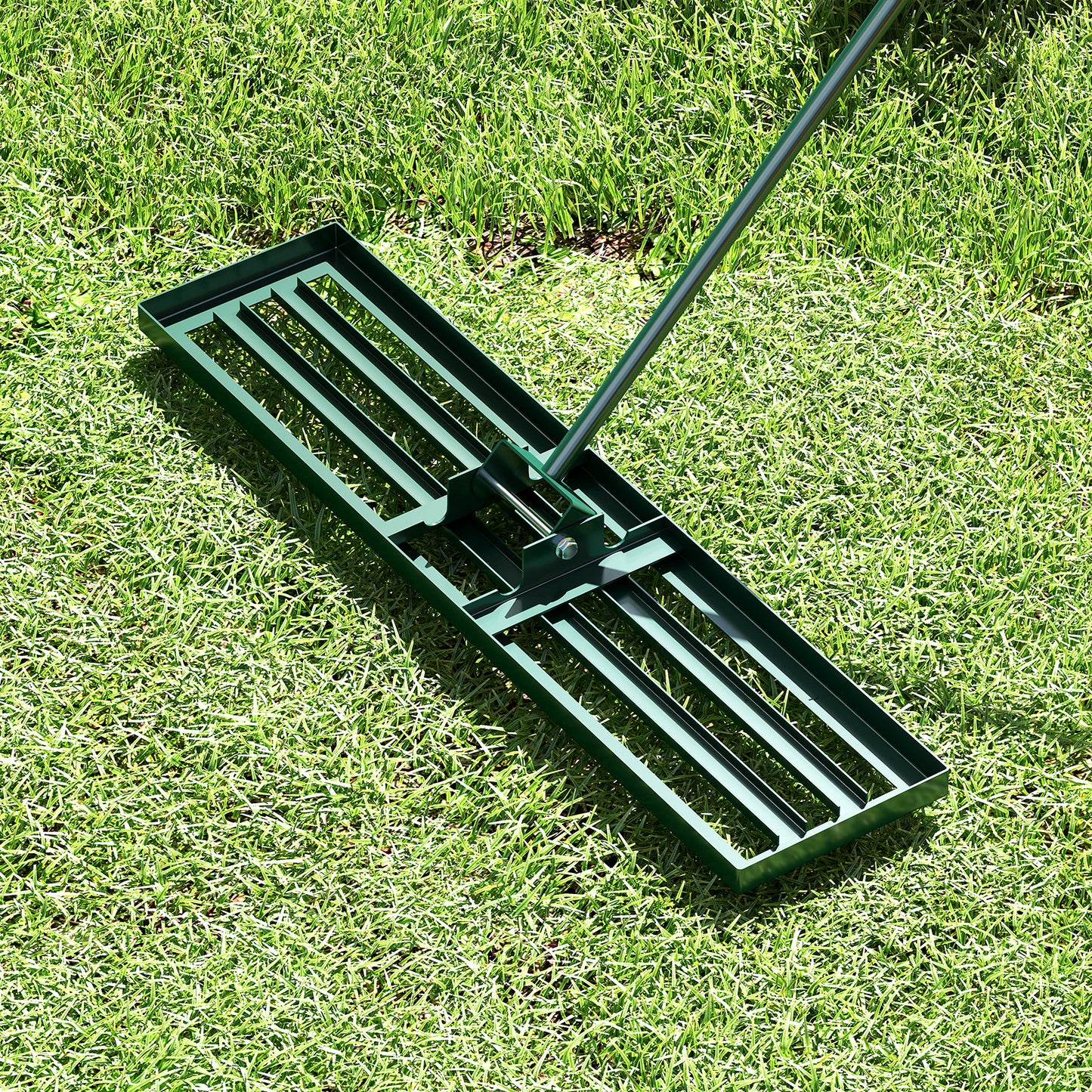 42 x 10 Inch Lawn Leveling Rake with Ergonomic Handle, Green Garden Tools at Gallery Canada