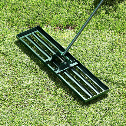 42 x 10 Inch Lawn Leveling Rake with Ergonomic Handle, Green Garden Tools at Gallery Canada