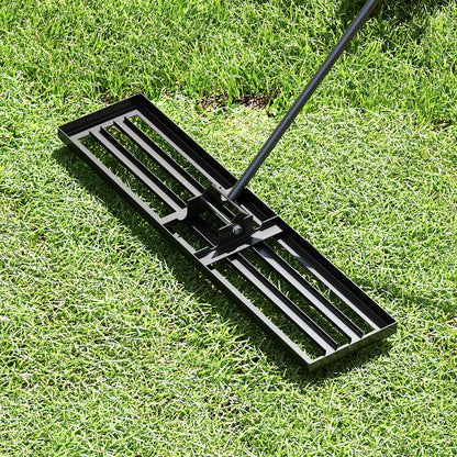 42 x 10 Inch Lawn Leveling Rake with Ergonomic Handle, Black Lawn Care Tools at Gallery Canada