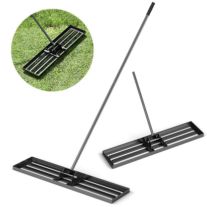 42 x 10 Inch Lawn Leveling Rake with Ergonomic Handle, Black Lawn Care Tools at Gallery Canada