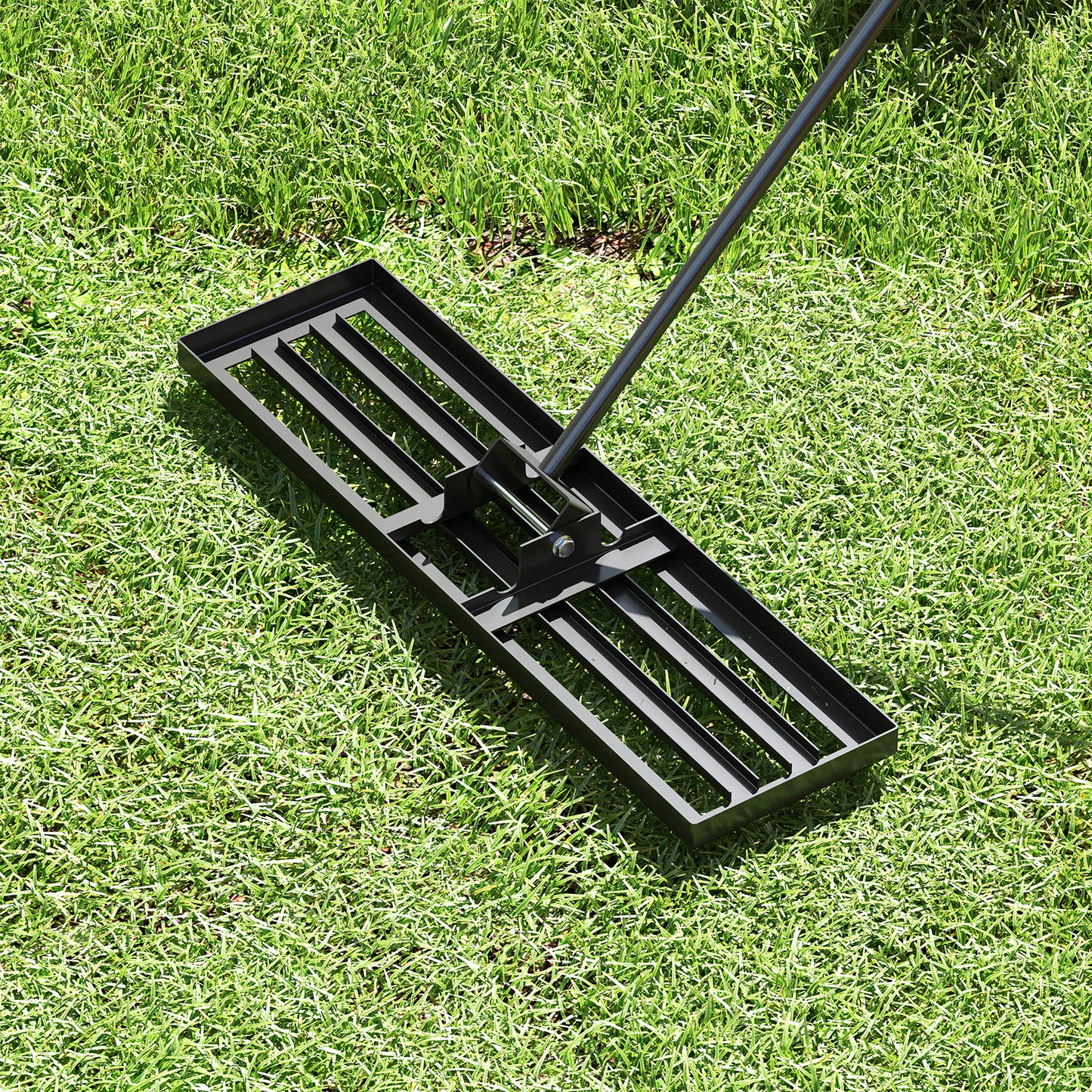 36 x 10 Inch Lawn Leveling Rake with Ergonomic Handle, Black Lawn Care Tools at Gallery Canada
