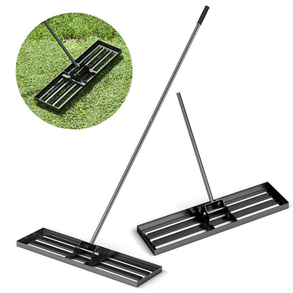 36 x 10 Inch Lawn Leveling Rake with Ergonomic Handle, Black Lawn Care Tools at Gallery Canada