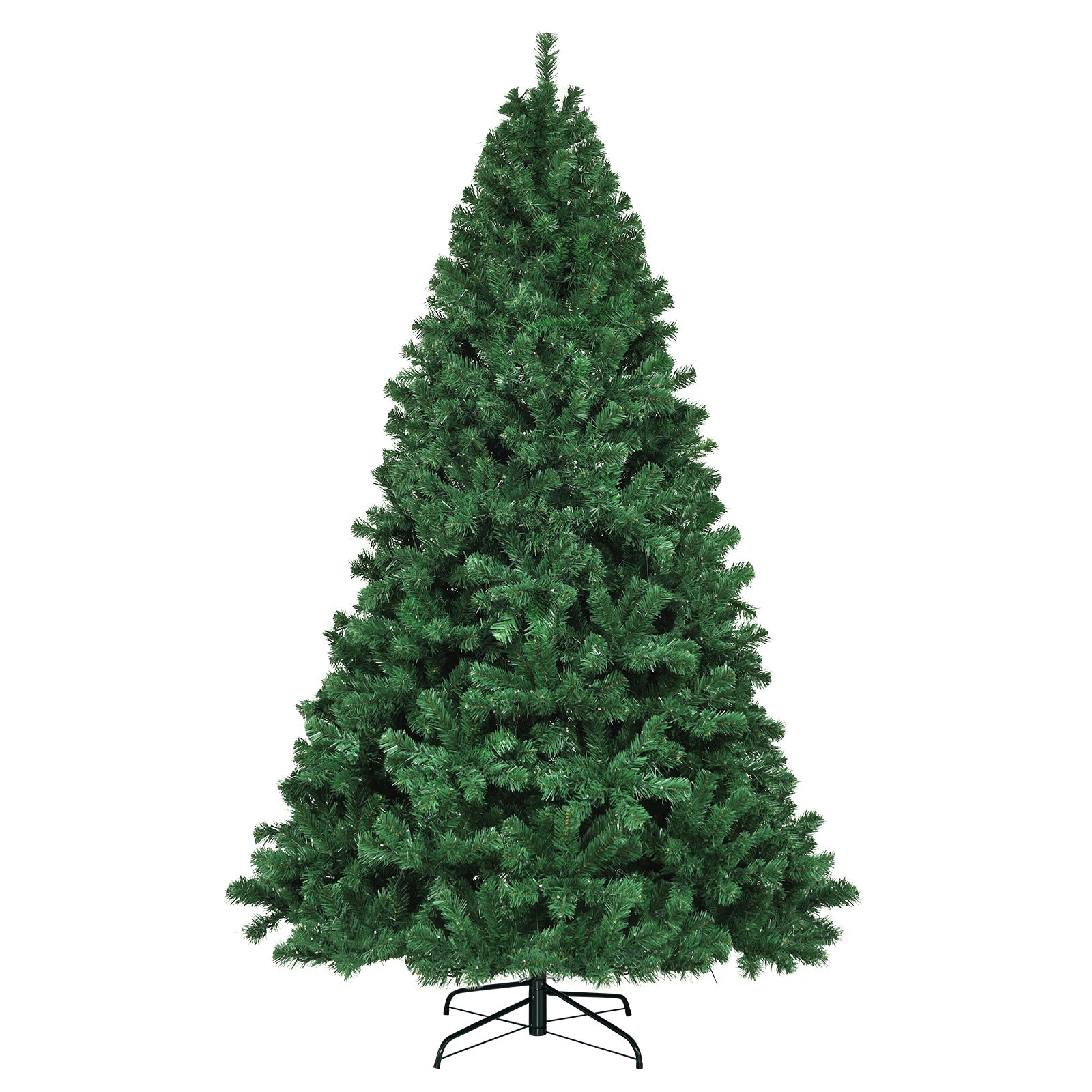 7.5 Feet Pre-Lit Artificial Spruce Christmas Tree, 550 Multicolor Lights, Green Christmas Tree at Gallery Canada