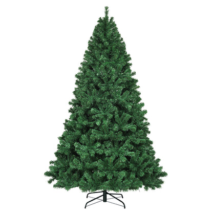 7.5 Feet Pre-Lit Artificial Spruce Christmas Tree, 550 Multicolor Lights, Green Christmas Tree Green at Gallery Canada
