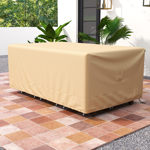 Patio Furniture Cover with Padded Handle and Click-Close Straps-90 x 50 x 32 inches, Beige