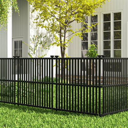 Air Conditioner Fence Panel with Metal Ground Stakes for Outside, Black Decorative Fencing & Flooring at Gallery Canada
