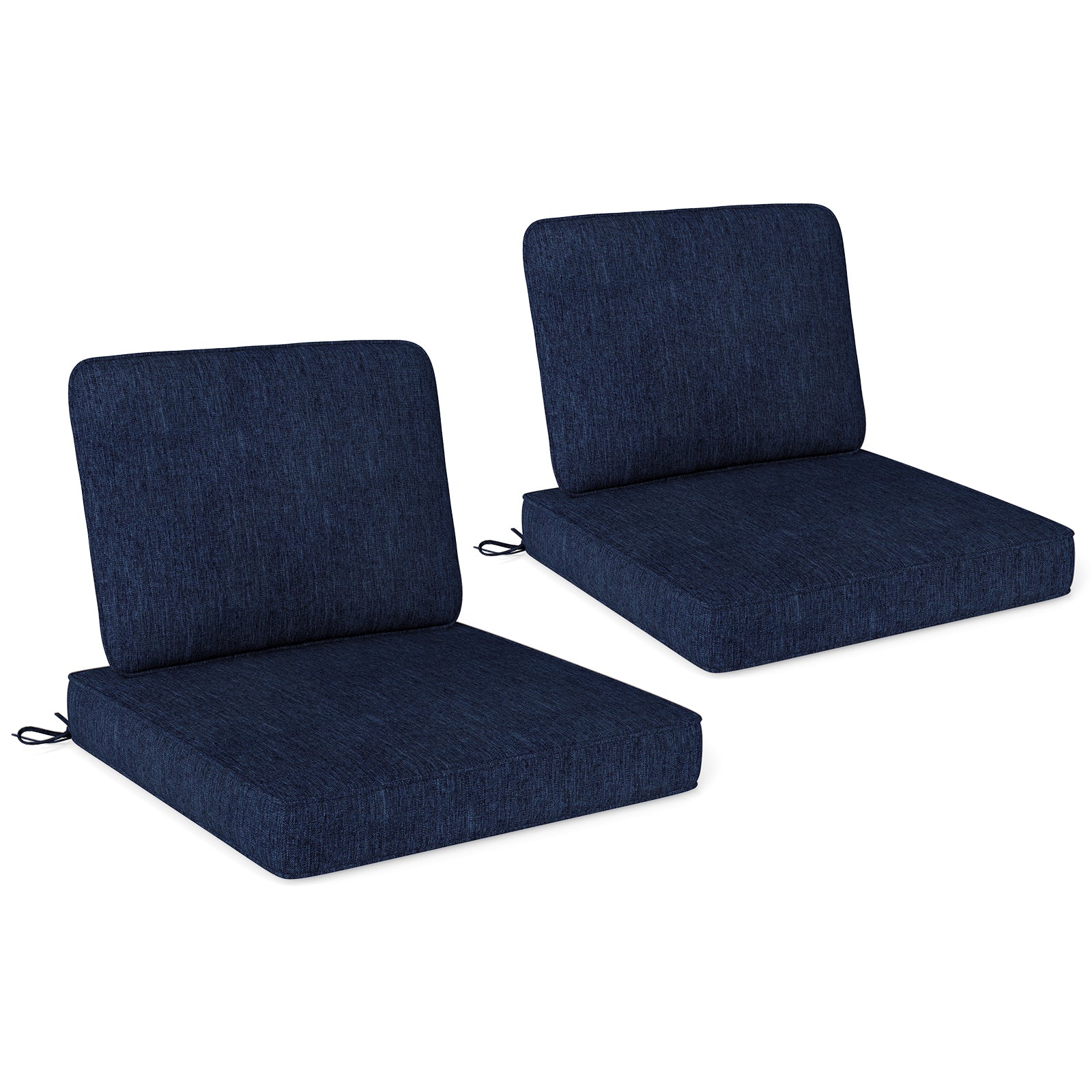 2-Pack Outdoor Patio Cushion Set with Removable Covers, Navy Outdoor Furniture Accessories at Gallery Canada