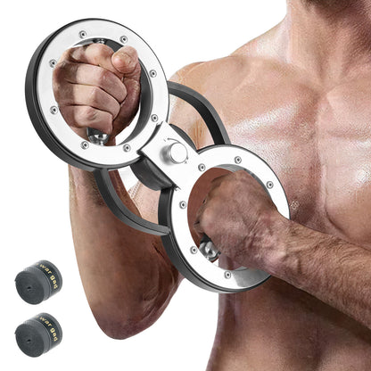 12 LBS Burn Machine Arm Workout Equipment with Adjustable Resistance, Silver Weights Accessories at Gallery Canada