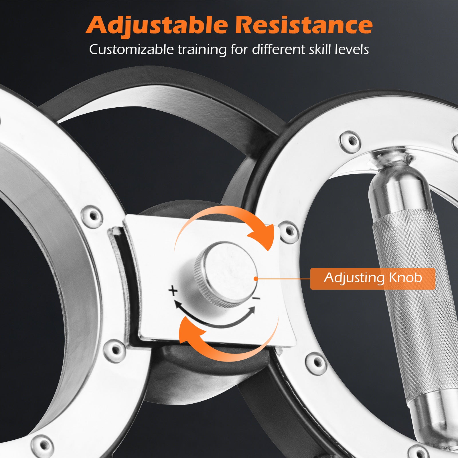 12 LBS Burn Machine Arm Workout Equipment with Adjustable Resistance, Silver Weights Accessories at Gallery Canada