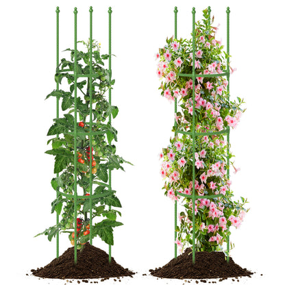 2-Pack Garden Trellis Tomato Cage with Adjustable Height, Green Plant Stands at Gallery Canada