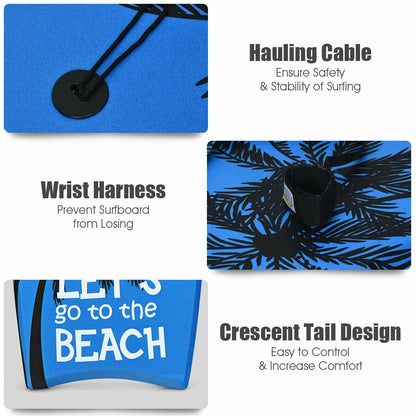 Lightweight Bodyboard, EPS Core, Leash, Size L Surfing at Gallery Canada
