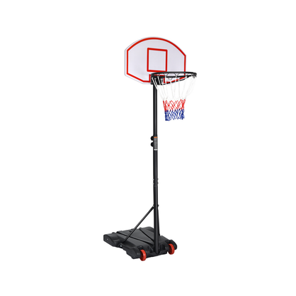 Adjustable Basketball Hoop System Stand with Wheels, Black Sport Equipments Black at Gallery Canada