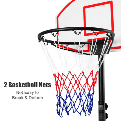 Adjustable Basketball Hoop System Stand with Wheels, Black Sport Equipments at Gallery Canada
