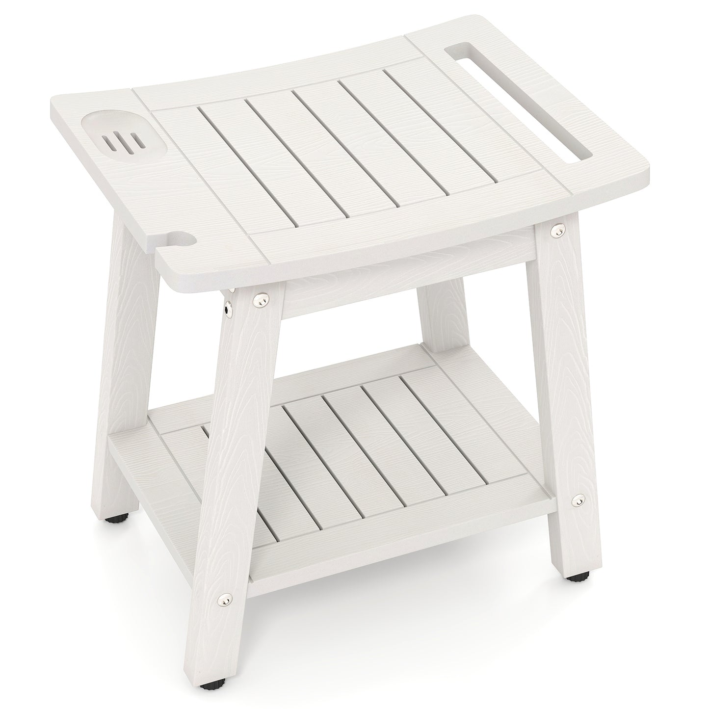 Shower Bench Seat With Handle Shower Head, White Bath Safety at Gallery Canada