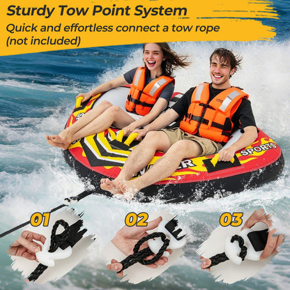 Towable Tube with Quick Connector and Drainage for Boating Water Sports at Gallery Canada