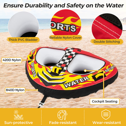 Towable Tube with Quick Connector and Drainage for Boating Water Sports at Gallery Canada