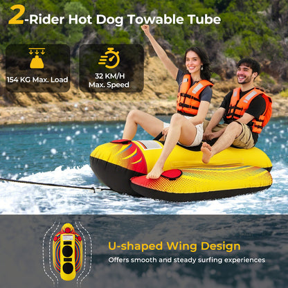 1 or 2 Person Inflatable Towable Tube Banana Boat for Boating Water Sports at Gallery Canada