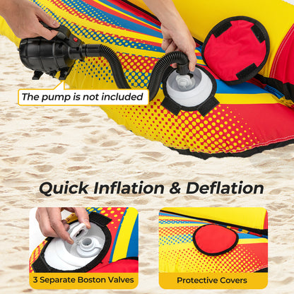 1 or 2 Person Inflatable Towable Tube Banana Boat for Boating Water Sports at Gallery Canada