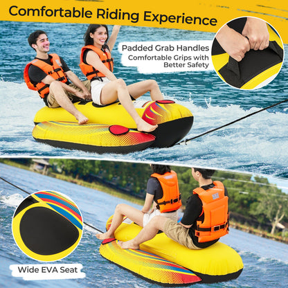 1 or 2 Person Inflatable Towable Tube Banana Boat for Boating Water Sports at Gallery Canada