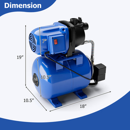 1200W Garden Water Pump, Shallow Well, Pressurized Irrigation, Blue Watering & Irrigation at Gallery Canada