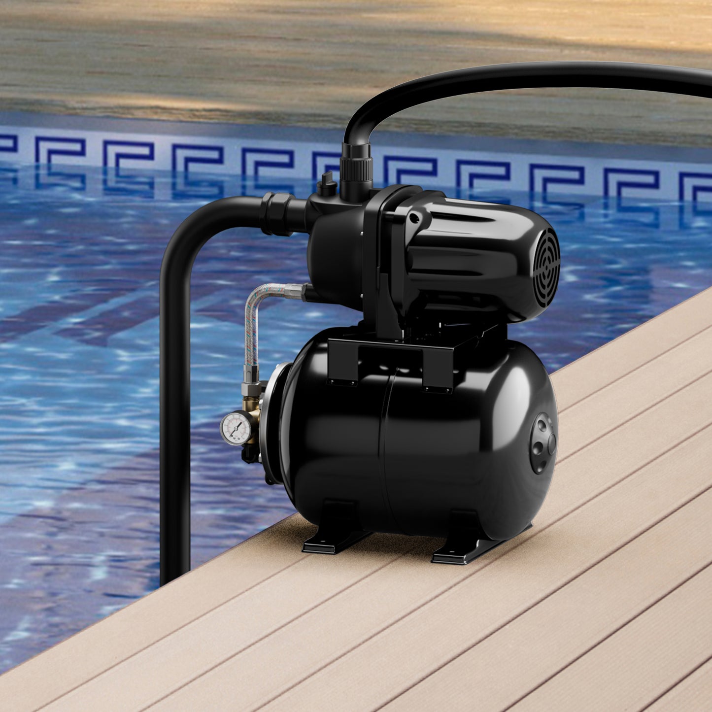 1200 W Garden Water Pump Shallow Well Pressurized Irrigation, Black Watering & Irrigation at Gallery Canada