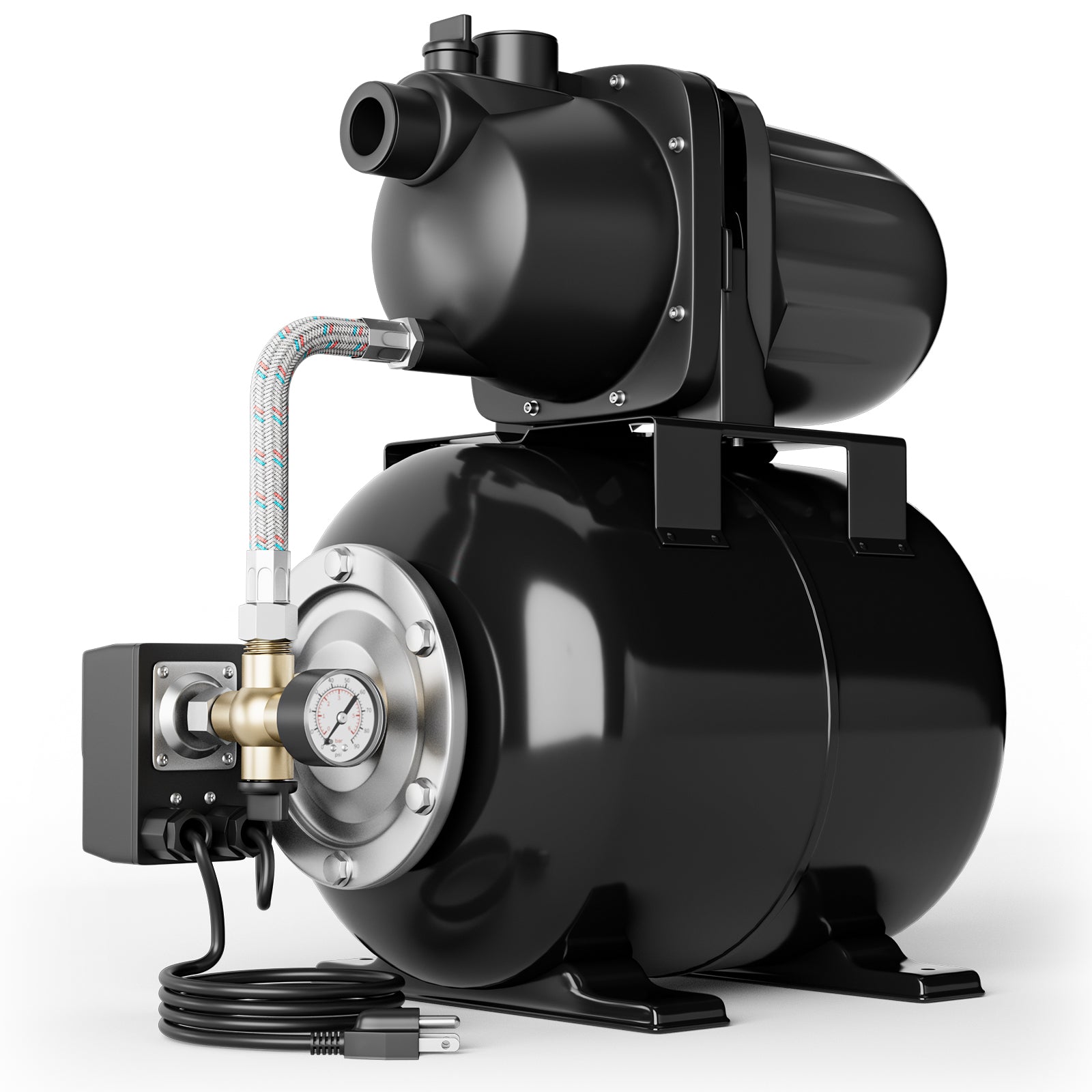 1200 W Garden Water Pump Shallow Well Pressurized Irrigation, Black Watering & Irrigation Black at Gallery Canada