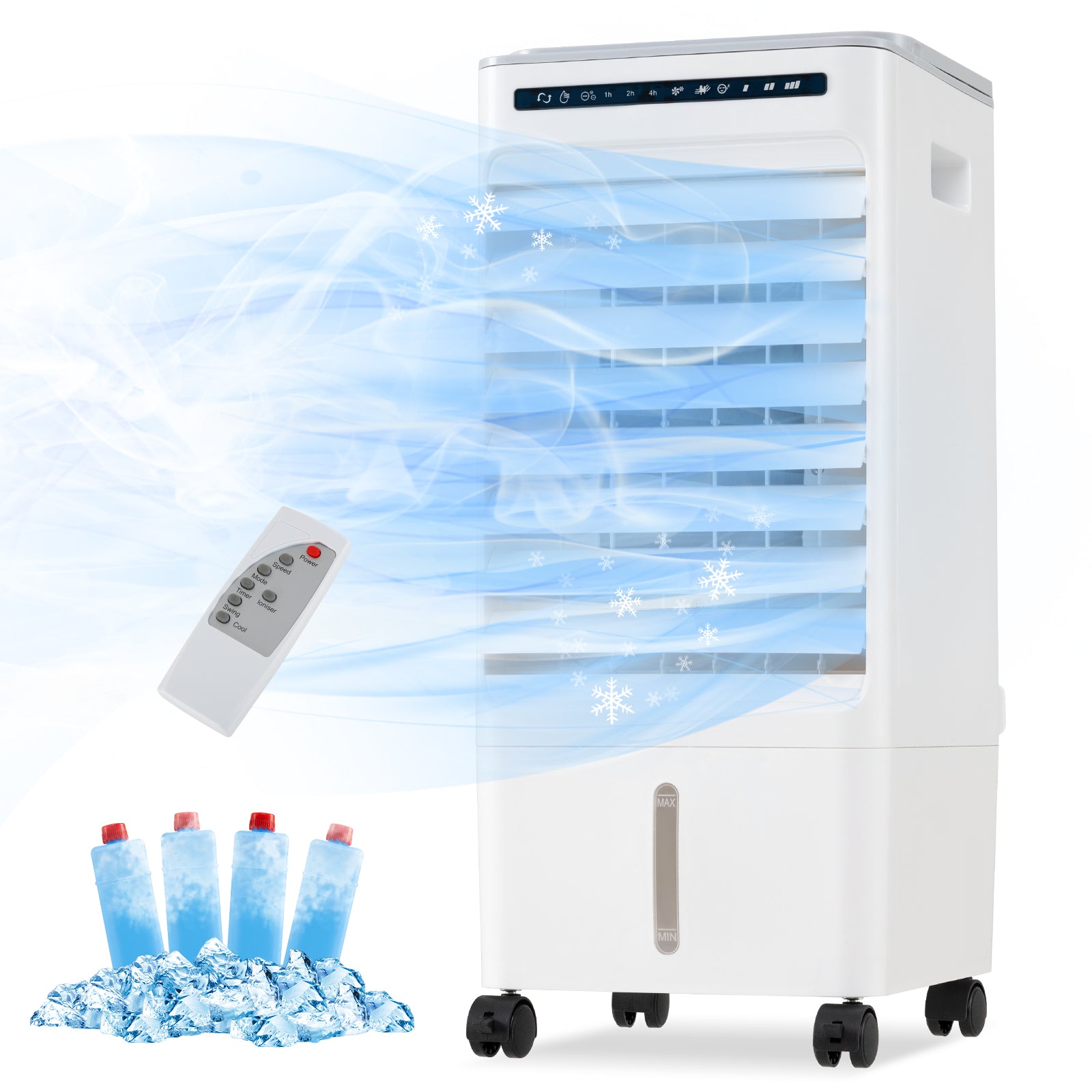 3-in-1 Evaporative Portable Air Cooler with 3 Modes include Remote Control, White Air Coolers at Gallery Canada