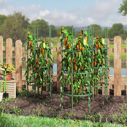 3 Pack 60 inch Adjustable Tall Plant Support Trellis for Climbing Plants, Green Plant Supports at Gallery Canada