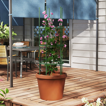 3 Pack 60 inch Adjustable Tall Plant Support Trellis for Climbing Plants, Green Plant Supports at Gallery Canada
