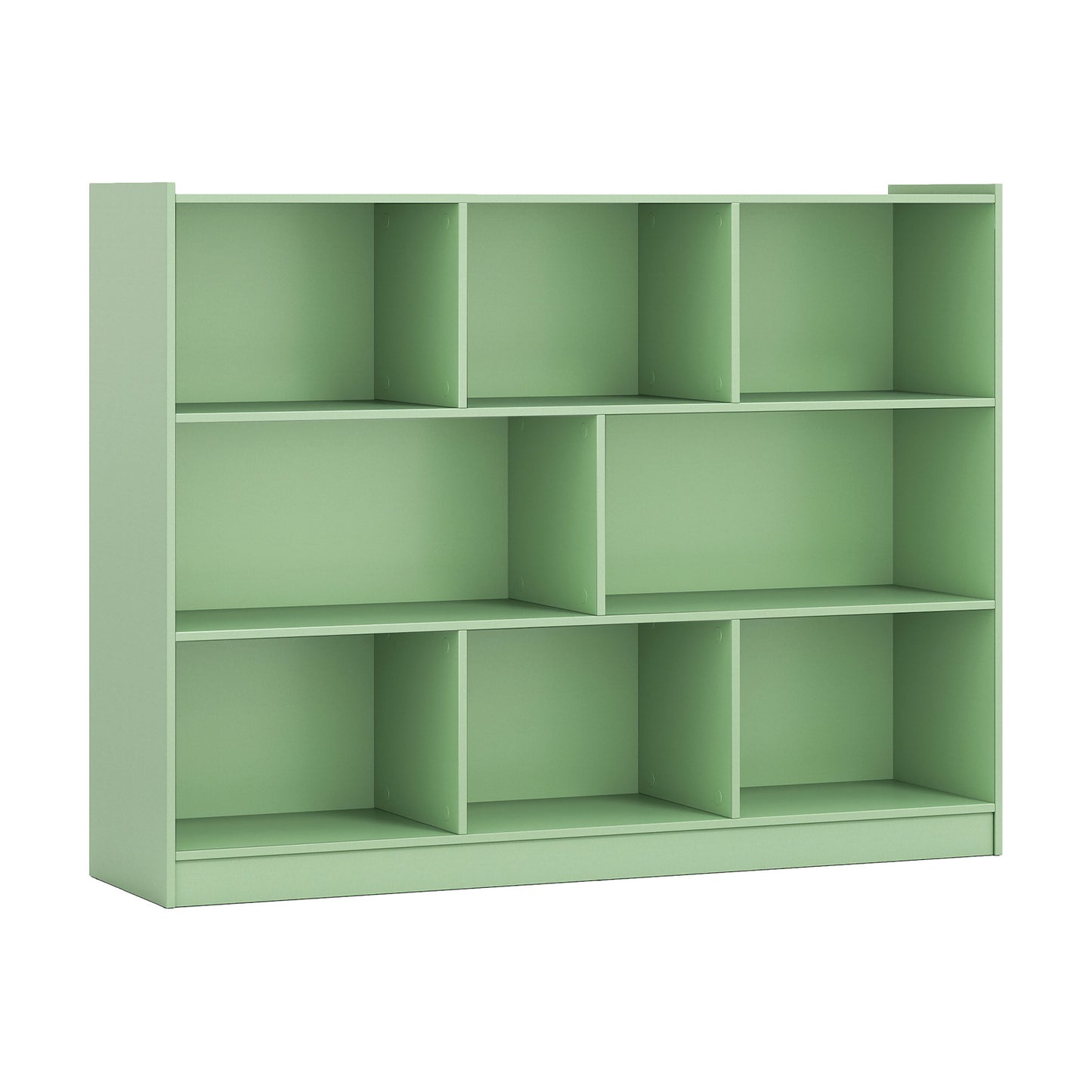 3-Tier Open Bookcase, 8-Cube Floor Shelves, Green Bookcases at Gallery Canada