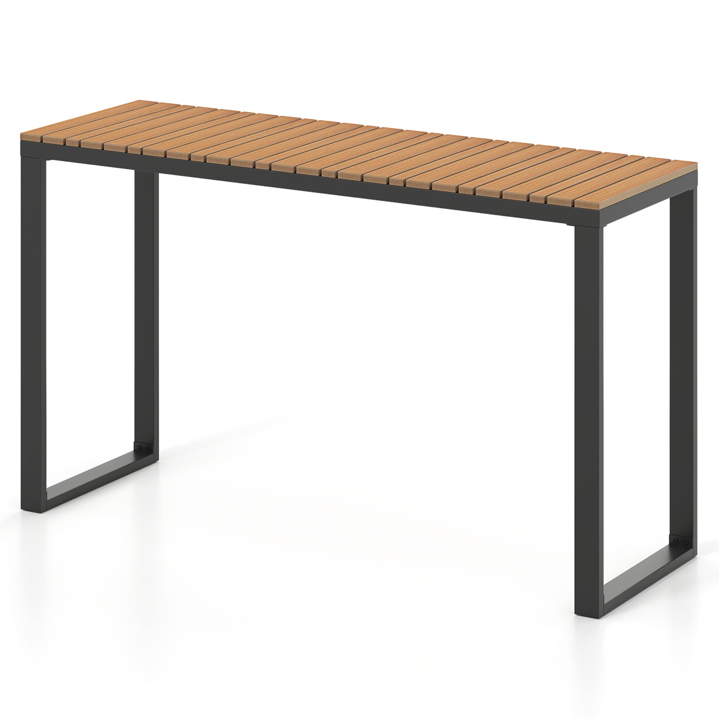 Outdoor Rectangle Console Table, WPC Tabletop Patio Dining Tables Options at Gallery Canada
