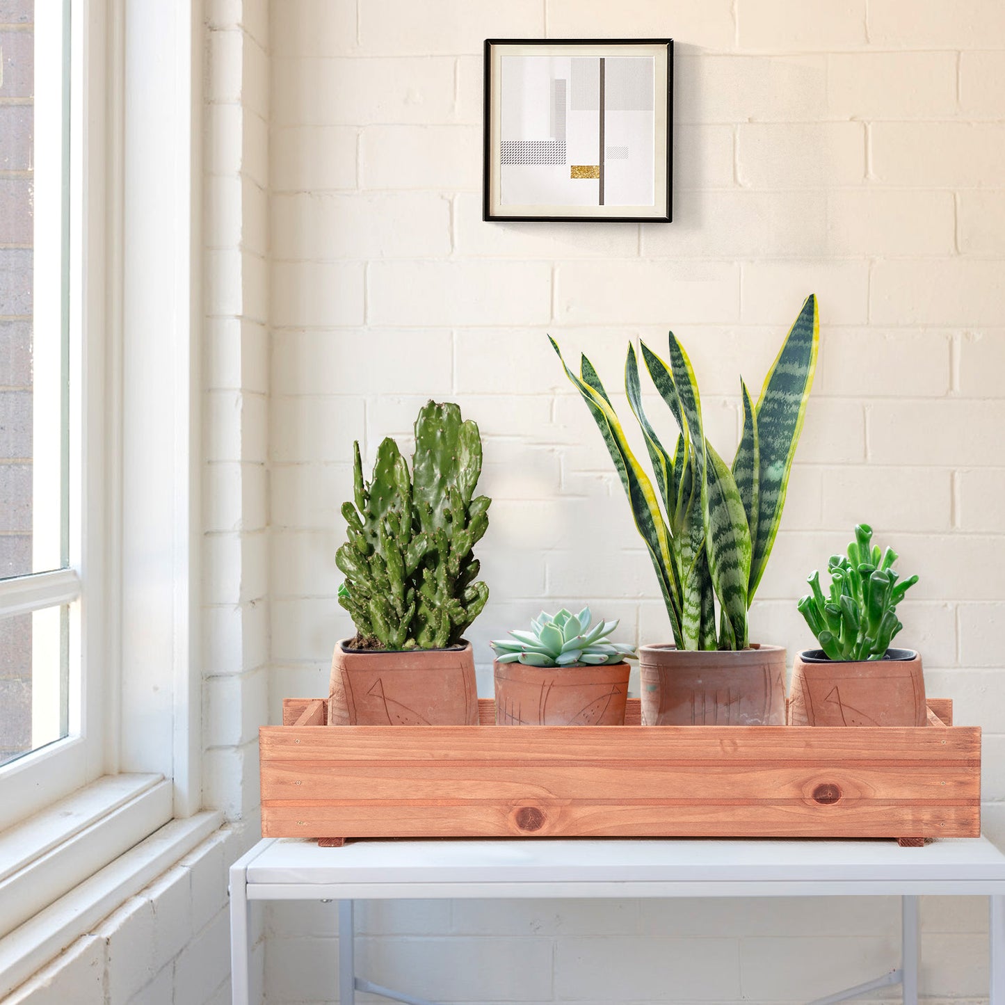 Wooden Decorative Raised Garden Bed, Brown Raised Garden Beds at Gallery Canada