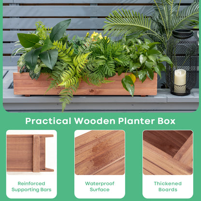 Wooden Decorative Raised Garden Bed, Brown Raised Garden Beds at Gallery Canada