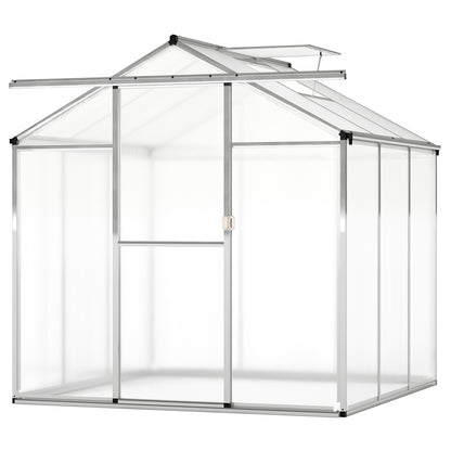 Large Walk-In Greenhouse, 6 FT, Polycarbonate Panels, Silver Greenhouses Silver at Gallery Canada