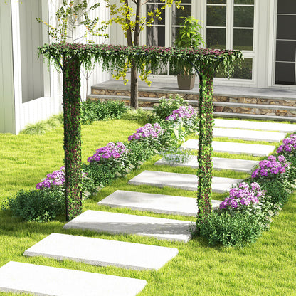 81 x 20 Inch Metal Garden Arch for Various Climbing Plant, Black Outdoor Decor at Gallery Canada