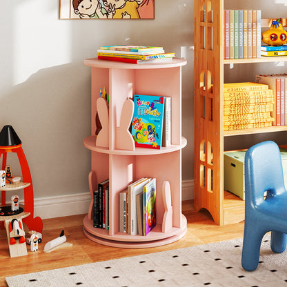 2 Tier Kids Rotating Bookshelf, Pink Kids Storage at Gallery Canada