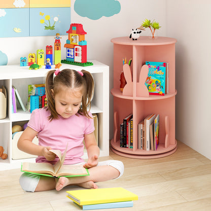 2 Tier Kids Rotating Bookshelf, Pink Kids Storage at Gallery Canada