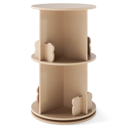 2 Tier Kids Rotating Bookshelf, Coffee Kids Storage Coffee at Gallery Canada