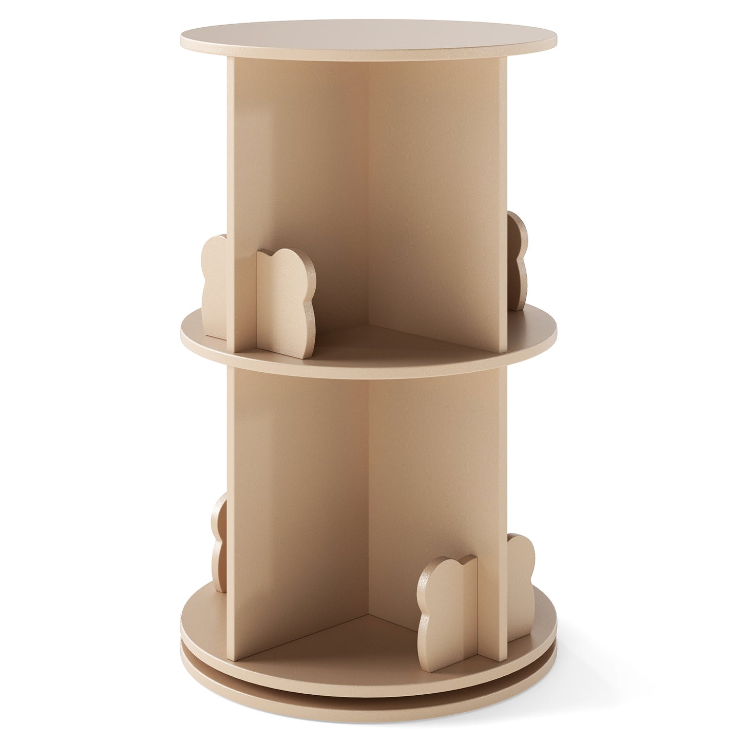 2 Tier Kids Rotating Bookshelf, Coffee Kids Storage at Gallery Canada