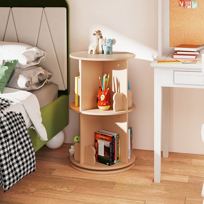 2 Tier Kids Rotating Bookshelf, Coffee Kids Storage at Gallery Canada