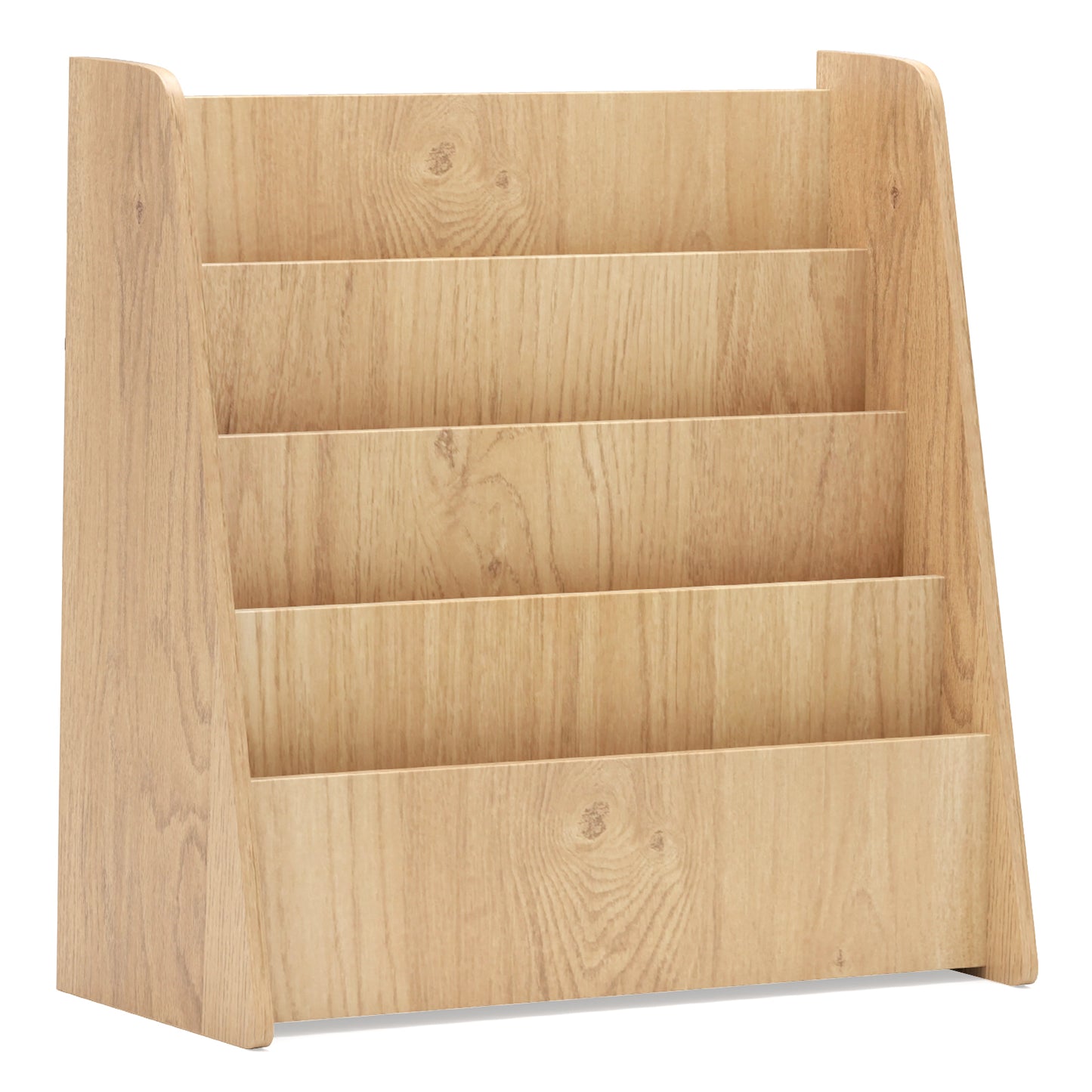 4-Tier Kids Bookshelf with Deep Compartments for Bedroom, Natural Kids Storage at Gallery Canada