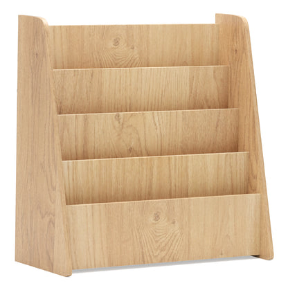 4-Tier Kids Bookshelf with Deep Compartments for Bedroom, Natural Kids Storage at Gallery Canada
