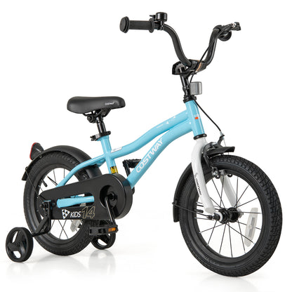 14-Inch Kids Bike for 3-5 Years Old Children Bicycle with Training Wheels, Blue Kids Bike Blue at Gallery Canada