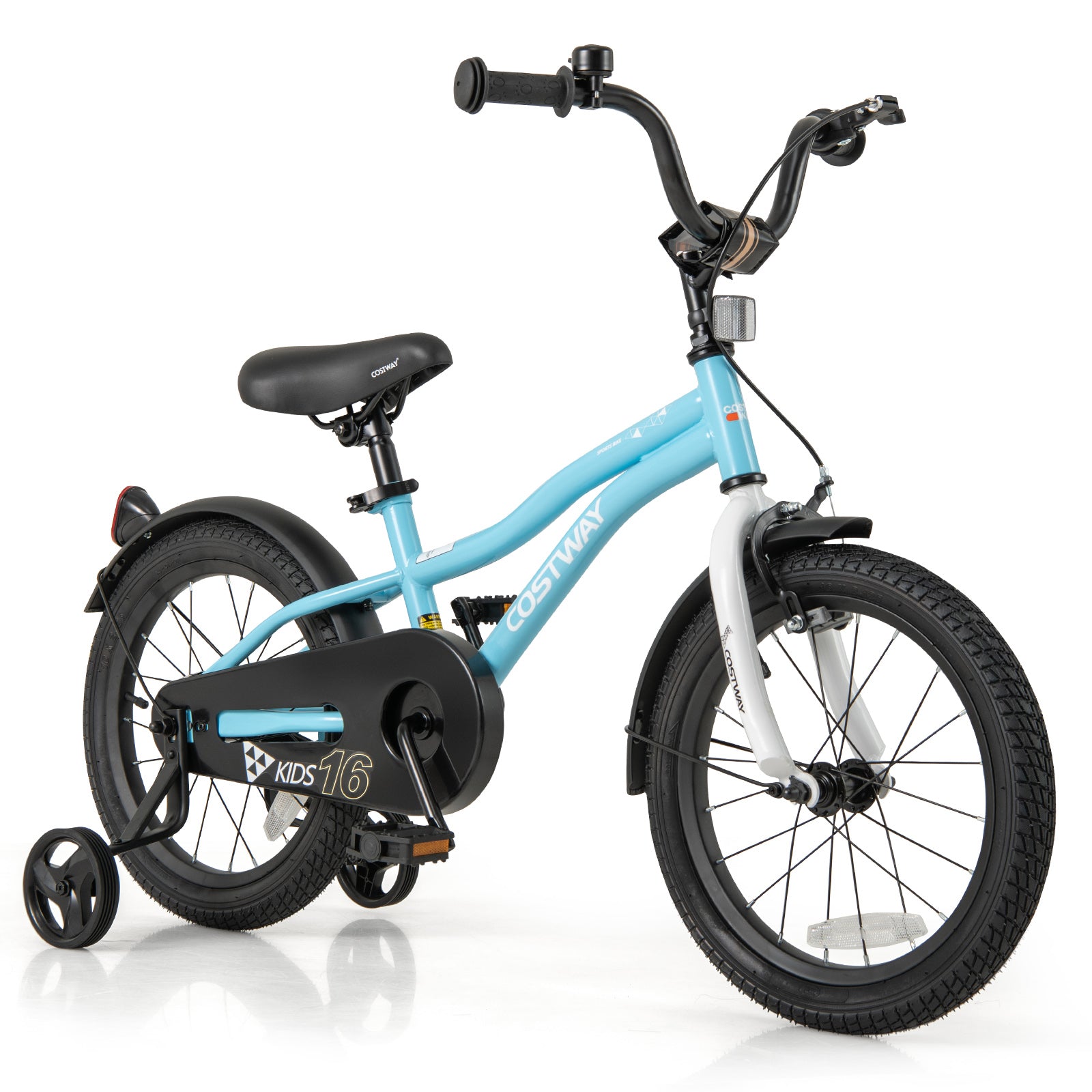 16-Inch Kids Bike for 4-7 Years Old Children Bicycle with Training Wheels, Blue Kids Bike Blue at Gallery Canada