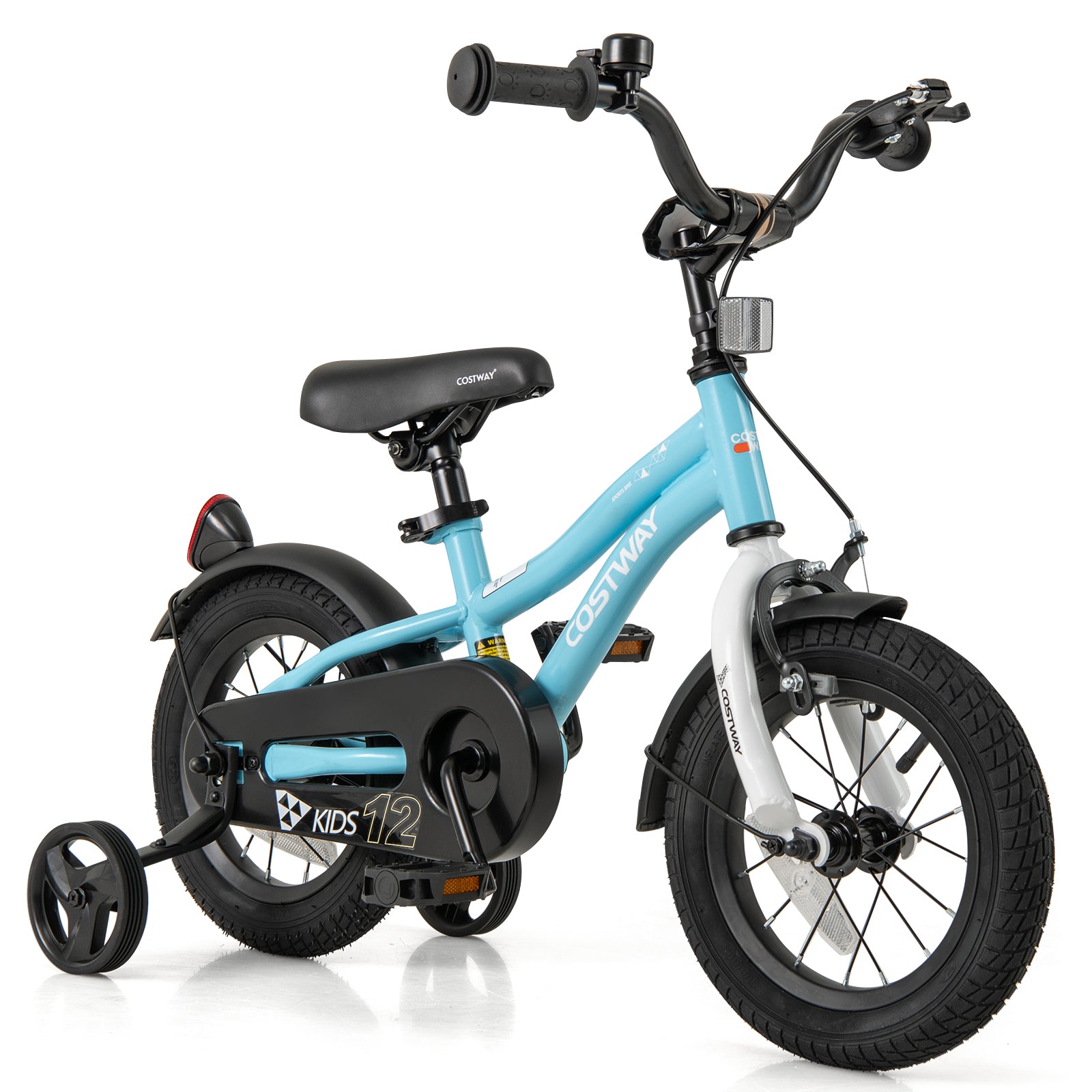 12-Inch Kids Bike for 3-4 Years Old Children Bicycle with Training Wheels, Blue Kids Bike Blue at Gallery Canada