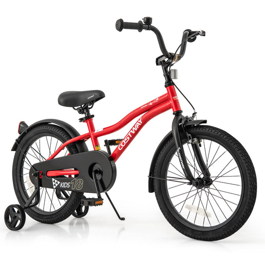 18 Inch Kids Bike, Adjustable, For 4-8 Years Old, Red Kids Bike Red at Gallery Canada