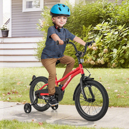 16 Inch Kids Bike Adjustable Bicycle with Reflectors and Bell for 4-7 Years Old, Red Kids Bike at Gallery Canada