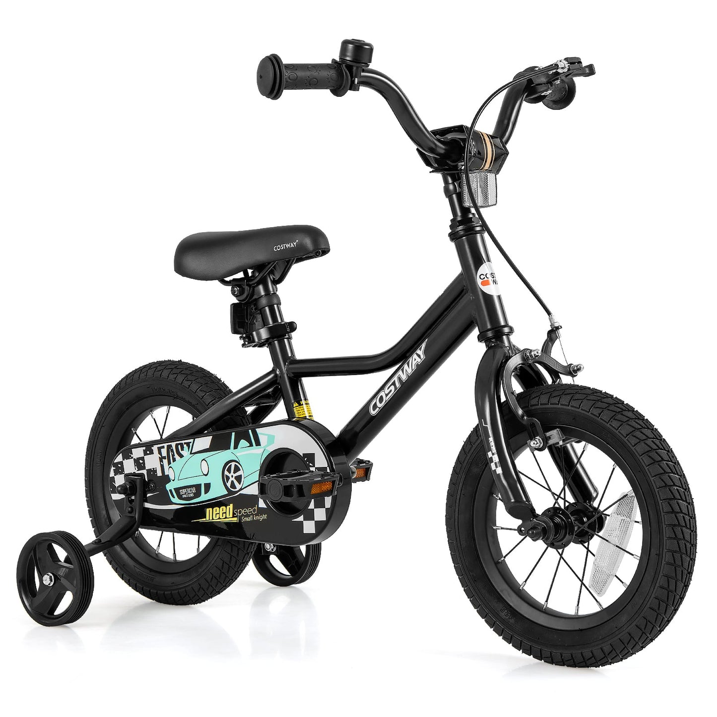 12 Inch Kids Bike, Adjustable For 3-4 Years, Low-Step Frame, Black Kids Bike at Gallery Canada